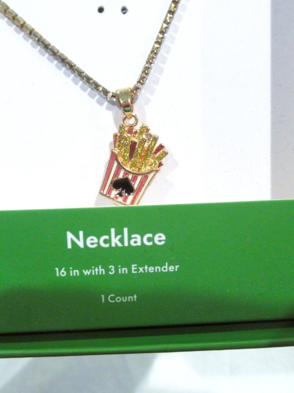 Kate Spade French Fries necklace, NIB